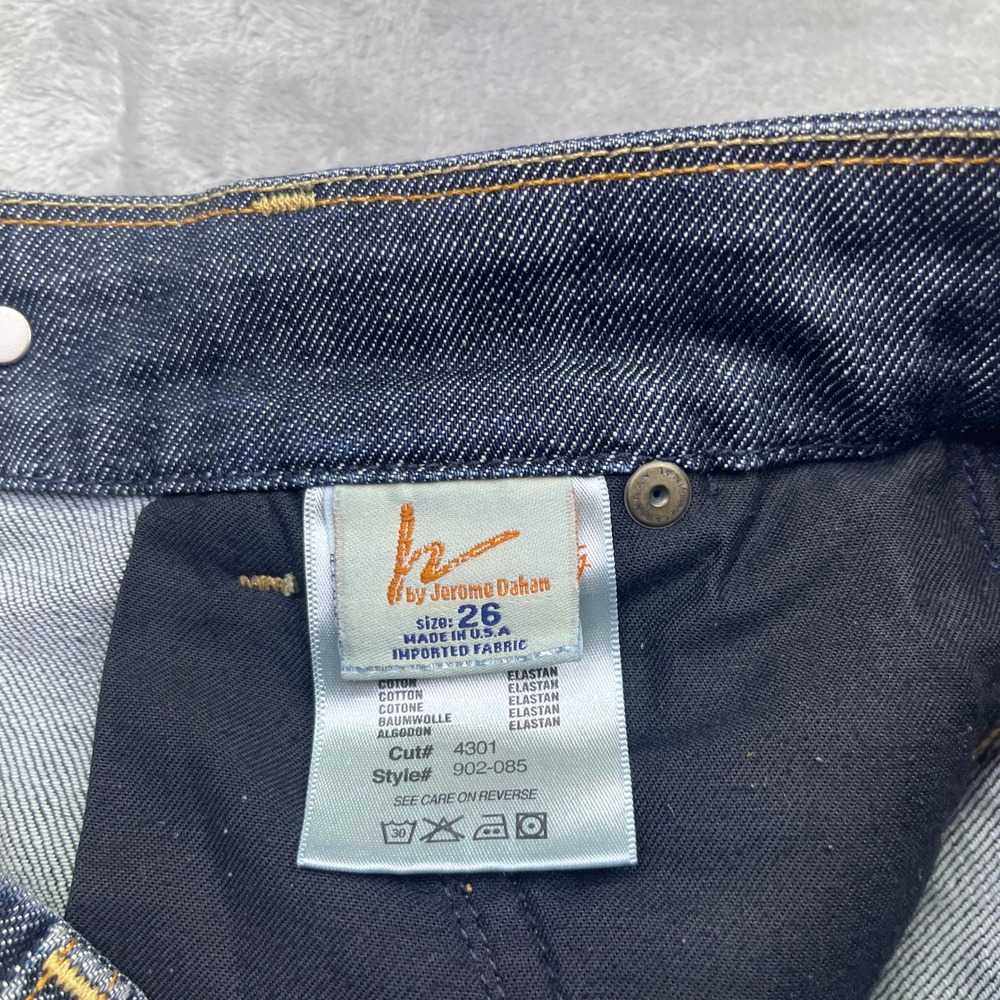 Citizens of Humanity Denim Bermuda Shorts Dark Wash Cuffed Hem Women 26 Fits 28" - Picture 6 of 10